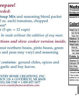 COUNTRY HOME CREATIONS MIXED BEAN SOUP MIX