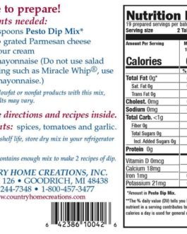 COUNTRY HOME CREATIONS PESTO DIP MIX