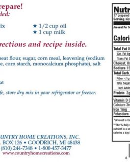 COUNTRY HOME CREATIONS CORN BREAD MIX