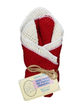 COUNTRY COTTONS DISHCLOTHS APPLE RED