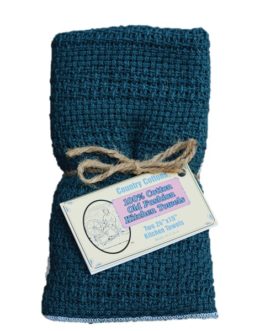 COUNTRY COTTONS KITCHEN TOWELS SLATE BLUE