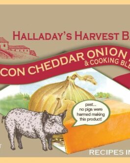 HALLADAY’S HARVEST BARN BACON CHEDDAR ONION DIP & COOKING BLEND