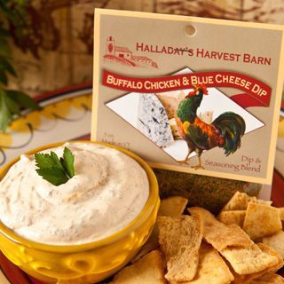 HALLADAY'S HARVEST BARN BUFFALO CHICKEN & BLUE CHEESE DIP & COOKING BLEND