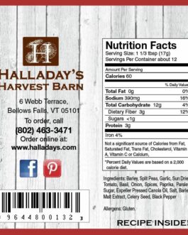 HALLADAY’S HARVEST BARN FARMHOUSE BARLEY VEGETABLE STEW