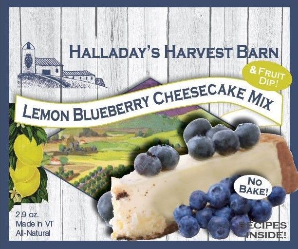 HALLADAY'S HARVEST BARN LEMON BLUEBERRY CHEESECAKE MIX
