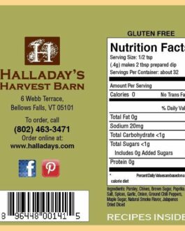 HALLADAY’S HARVEST BARN MAPLE BACON DIP & COOKING BLEND