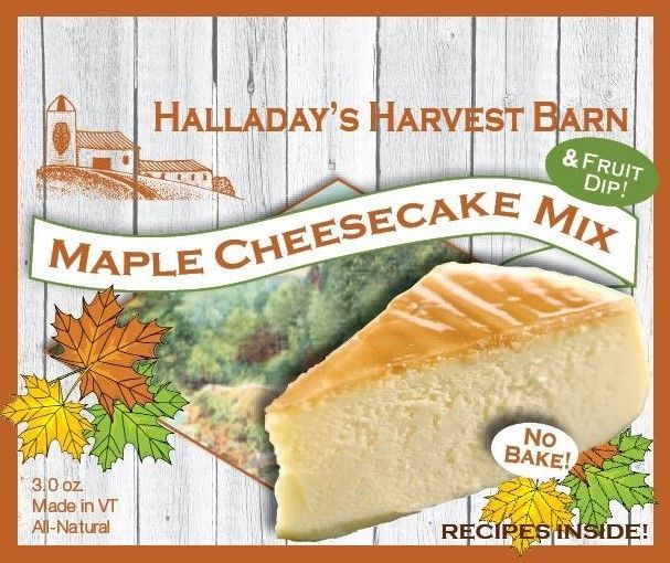 HALLADAY'S HARVEST BARN MAPLE CHEESECAKE MIX