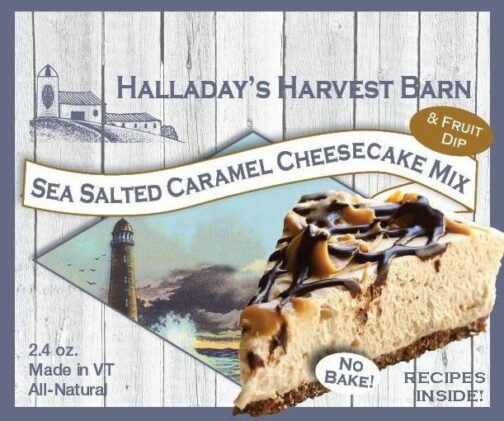 HALLADAY'S HARVEST BARN SEA SALTED CARAMEL CHEESECAKE MIX