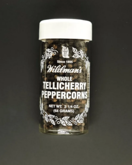 WILDMAN’S WHOLE TELLICHERRY PEPPERCORNS