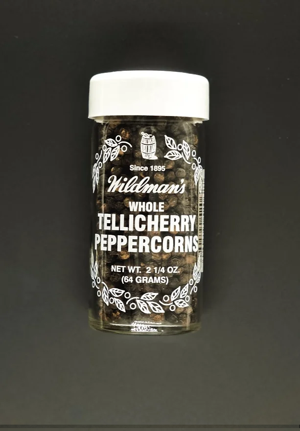 WILDMAN'S WHOLE TELLICHERRY PEPPERCORNS