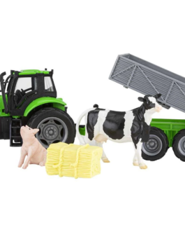 BREYER FARMS™ TRACTOR AND TAG-A-LONG WAGON